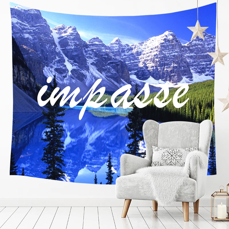 Moden Landscape Tapestry Hanging Carpet Beach Blankets Wall Decor Mandala Towel Large for Adults Mat | Дом и сад
