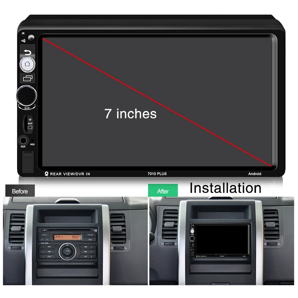 

Vehicle GPS 7 inch Android Universal Machine Navigation 1024*600 Car MP5 Player Intelligent Auto One Machine For Car Electronics