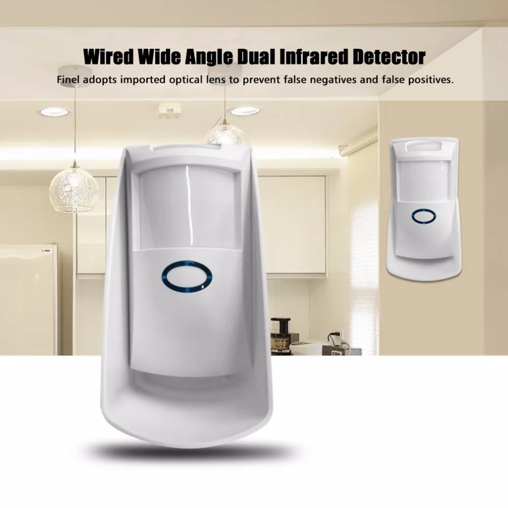 

LESHP Dual Sensor Outdoor 110 Degrees Wide Angle Microwave Infrared Detector Motion Detection for Home Security