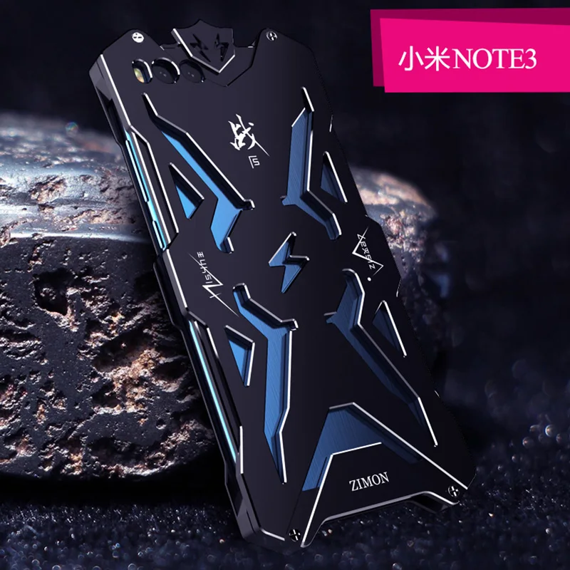 

Simon Case for xiaomi note 3 Shockproof Metal Back Cover For xiaomi mi 3 note Armor Metal Aluminum Thor Iron Man Cover Case