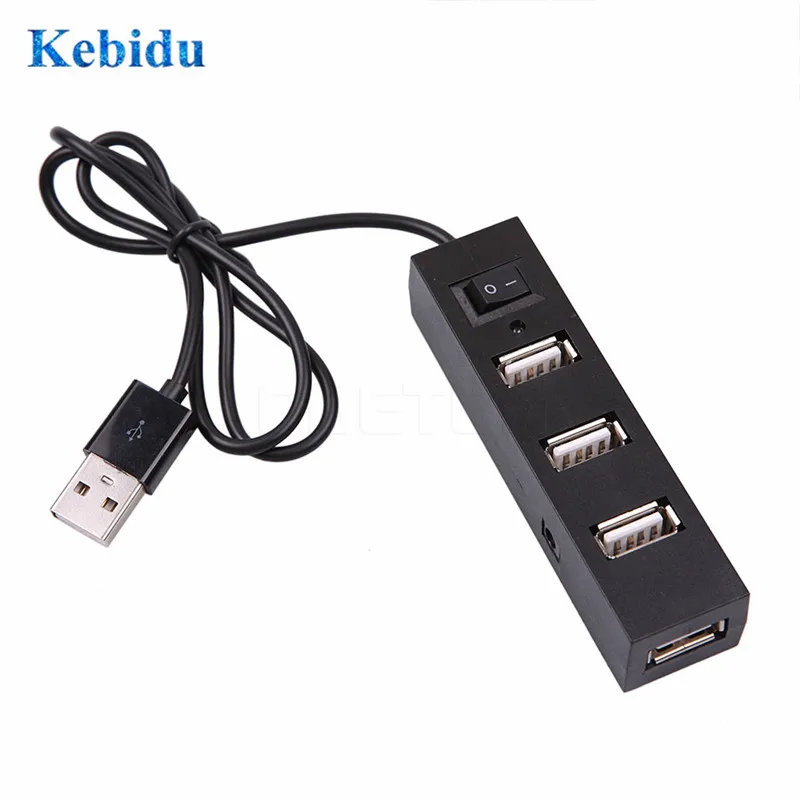 Разветвитель KEBIDU с 4 внешними USB портами для Windows XP Vista 7 Mac OS 9 1 USB2.0|external usb hub|usb hubusb hub