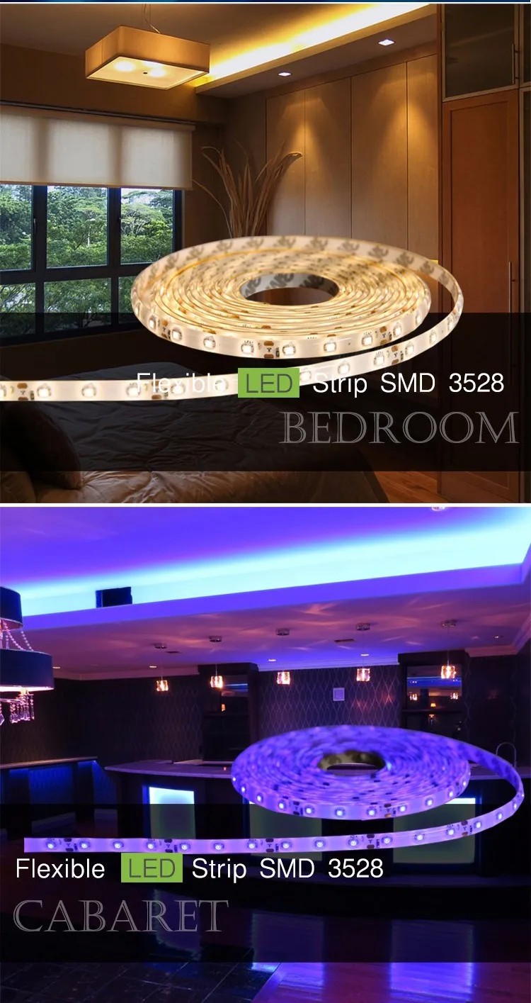 RGB LED SMD 3528 Водонепроницаемый Клейкие ленты Освещение 12 В 60leds/м гибкий ФИТА де RGB для дома освещение Открытый украшения сада