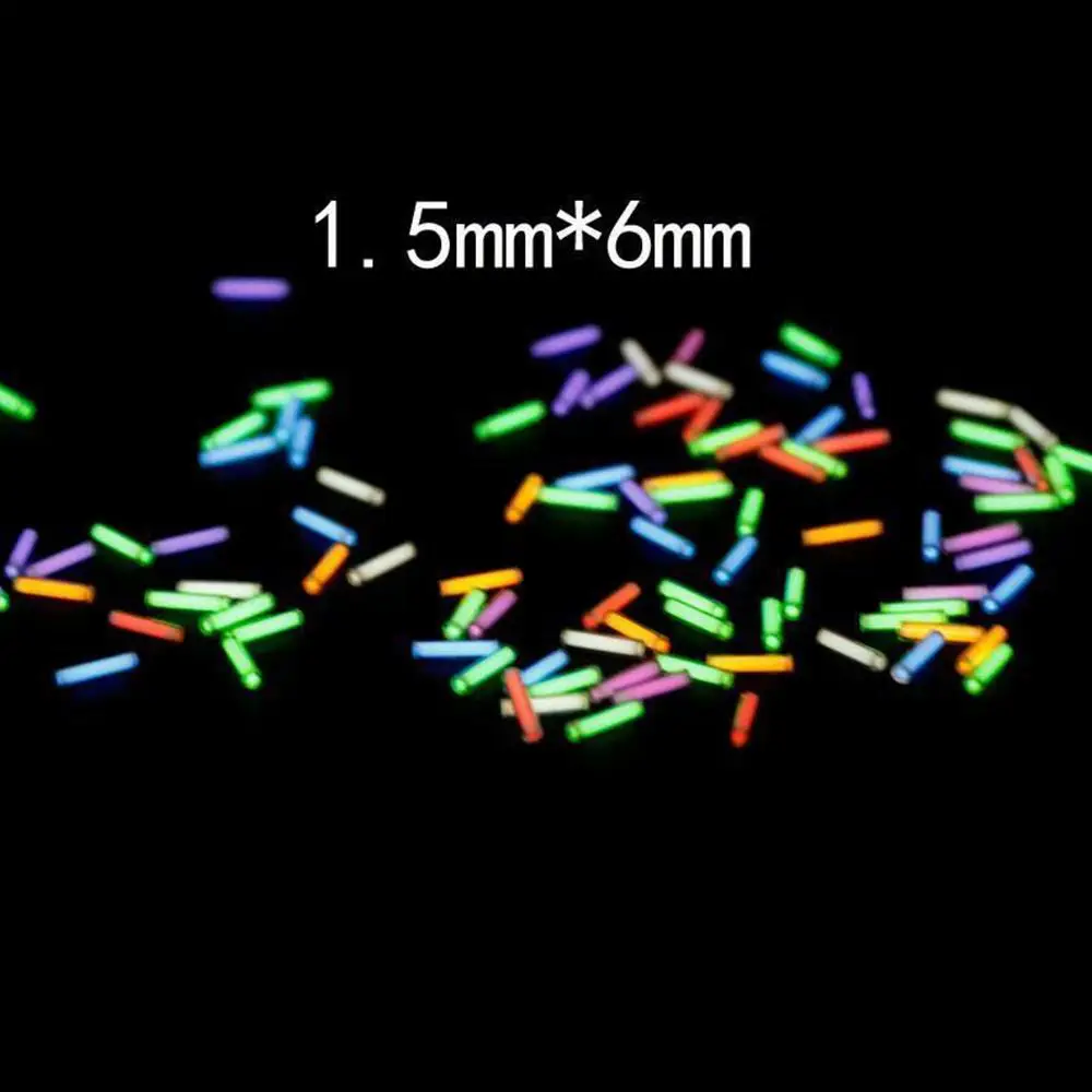 1 шт 1,5x6 мм крошечная тритиевая лампа тритиевая трубка легкий декор флуоресцентная трубка DIY светится в темноте Dorpshipping