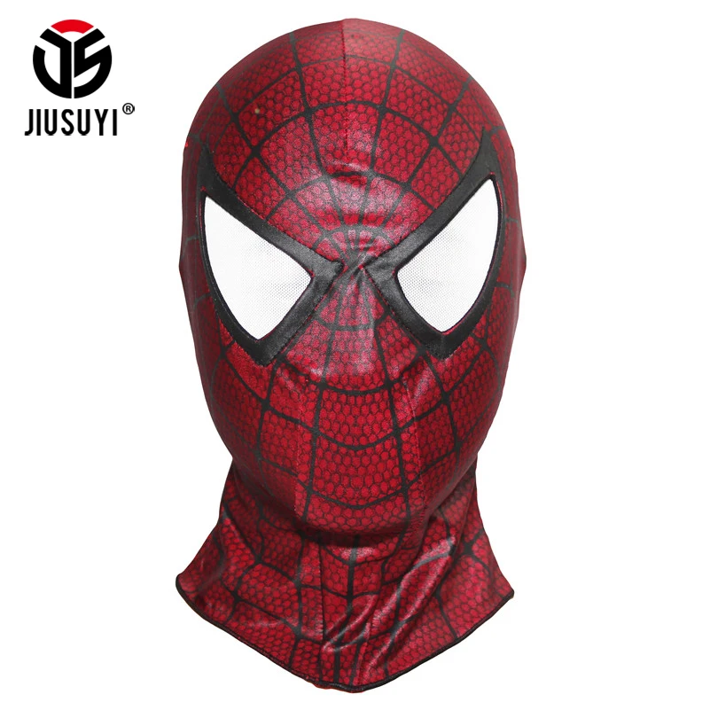 

2019 The Amazing Spider Man Red Spider Balaclava Carnage Cosplay Costume Halloween Hood Spider-Man 3 PU Fabrics Full Face Mask