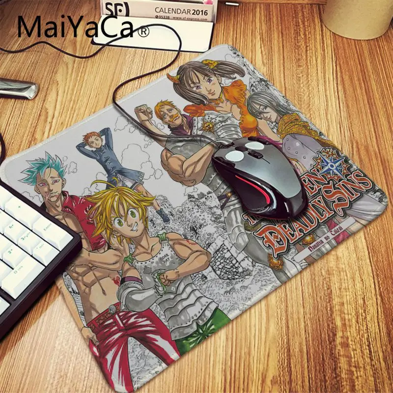 Коврик для мыши Maiyaca Nanatsu no Taizai The Seven Deadly Sins прочный Настольный коврик большой с