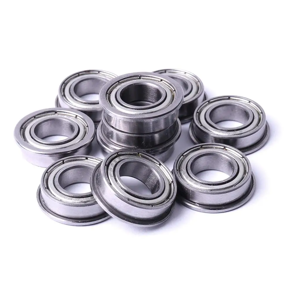 8Pcs F685ZZ / F605ZZ Bearing Steel Flange Ball Bearing 5mm Inner Diameter Metal Shielded Miniature Flanged Ball Bearings