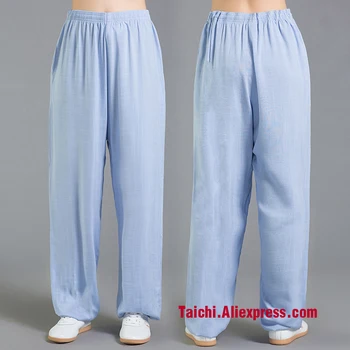 

Linen and cotten Tai Chi Pants Wu Shu Pants flax Kungfu Trousers Yoga Pants 9 color S-XXXL