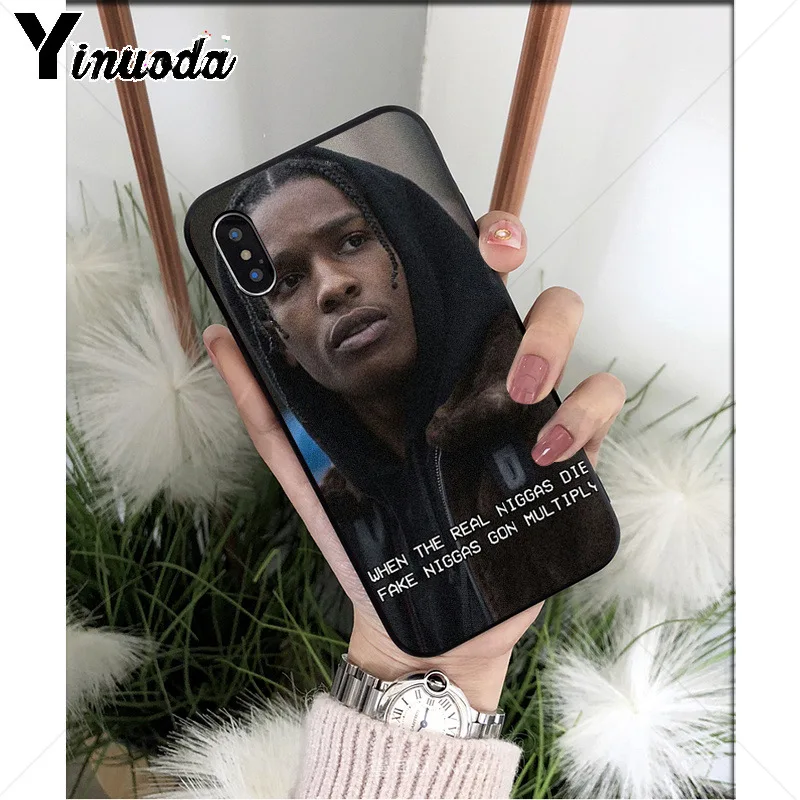 Yinuoda ASAP Rocky Rapper высококачественный чехол для телефона для iPhone 5 5Sx 6 7 7plus 8 8Plus X XS MAX XR - Цвет: A10