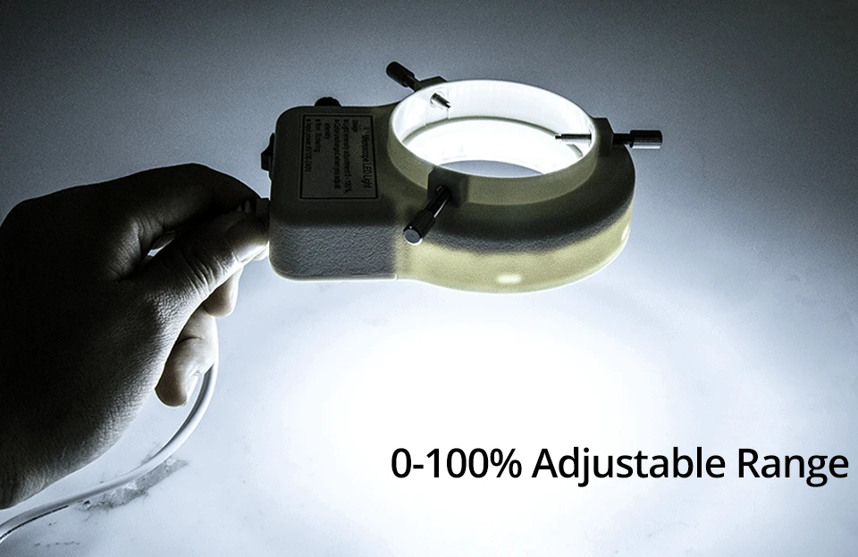 4.5W 100V-240V Adjustable Microscope LED Ring Light Professional Lighting for Stereo Microscope Camera Magnifier Illuminator (10)