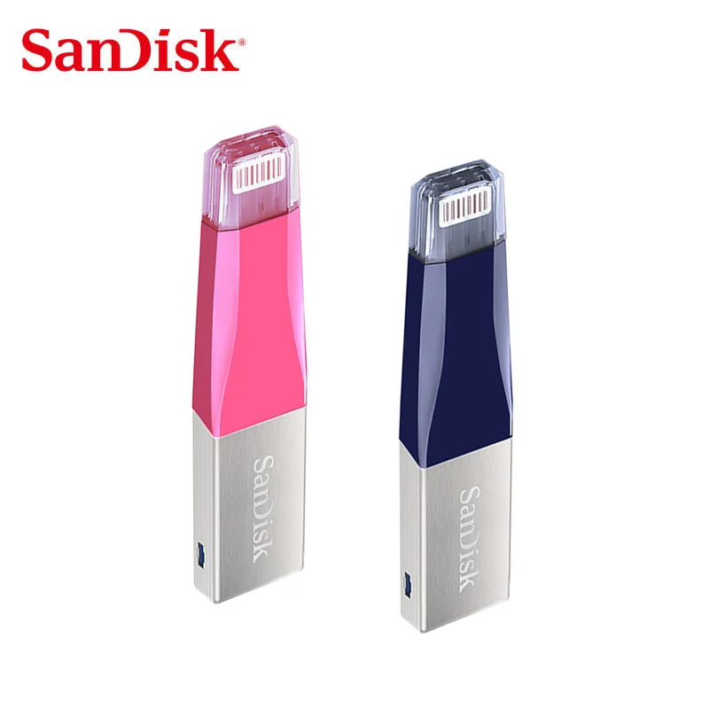 

Sandisk iXPAND Dual OTG USB3.0 Flash Drive 128GB 64GB pen drive 32GB 16GB For iPhone/iPad/iPod pendrive lightning Stick