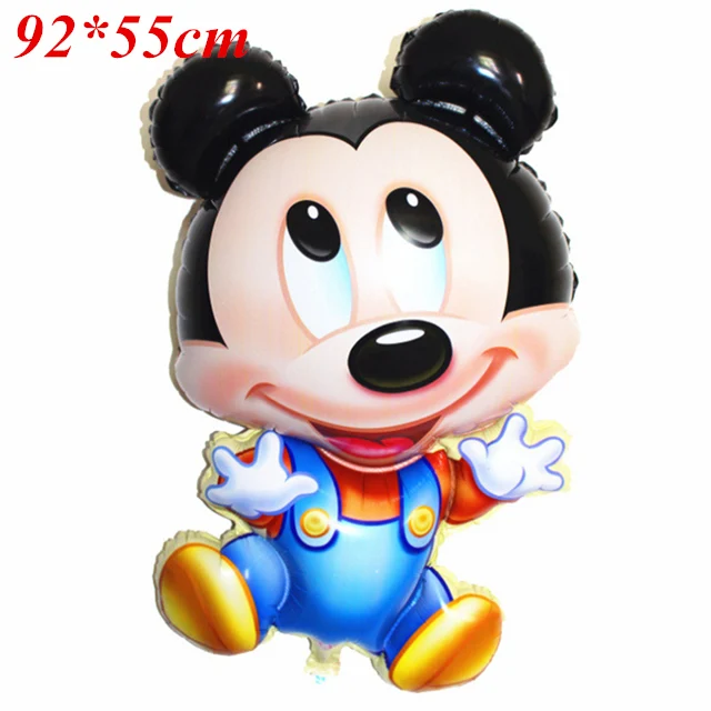 Большие фольгированные шары с Микки и Минни Маус, 92x55 см, украшение для детской вечеринки в честь Дня Рождения, баллон с Микки Маусом для мальчиков и девочек - Цвет: Cute Mickey