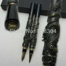 2 Ким Хо Серый Высокое качество два драконов играть перламутровая авторучка и роликовая ручка