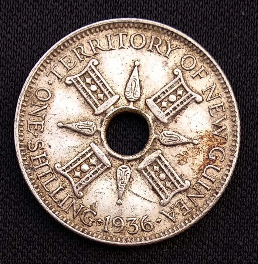

22.5mm British Guinea Silver Coin 1936