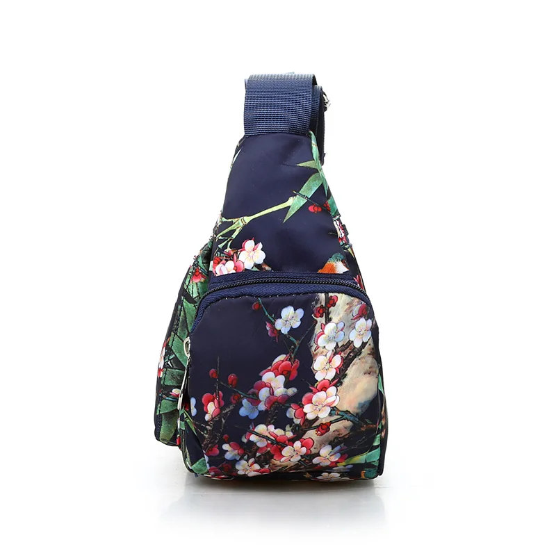 Baratos Bolso de hombro Floral estilo Rural moda mujer bolso estilo europeo y americano Vintage bolso ligero más cremalleras bolso de mensajero