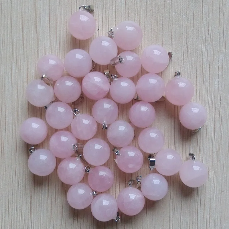 

2017 fashion best selling top quality natural stone ball pendants for jewelry Accessories making 50pcs/lot wholesale free