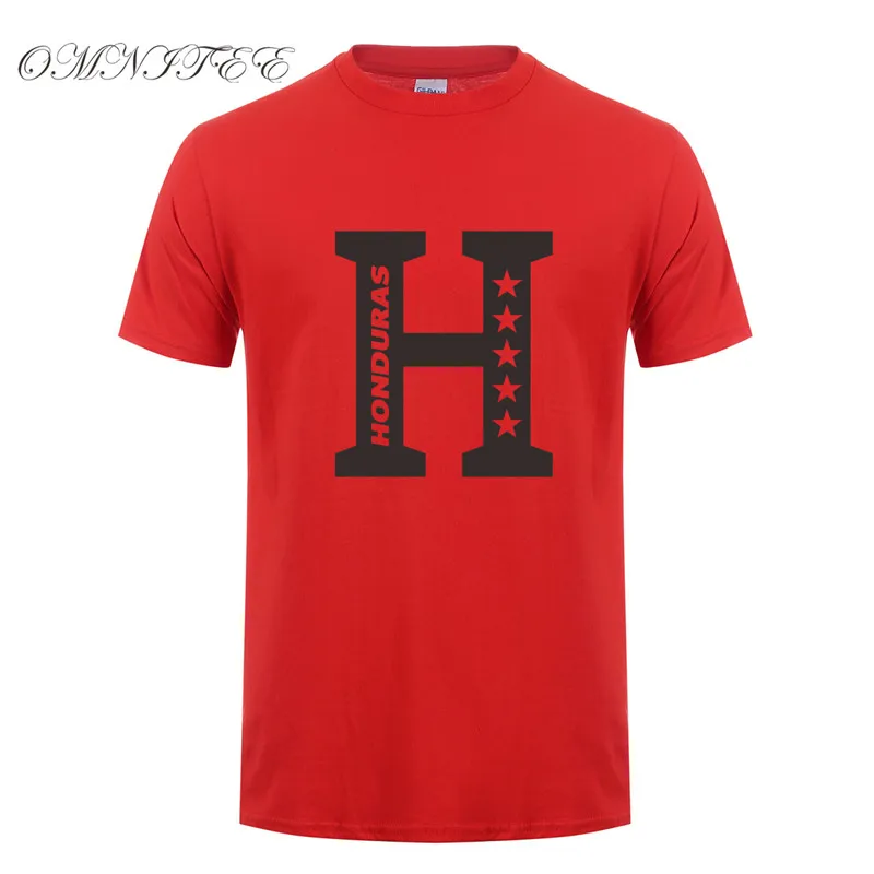 Omnitee летний Гондурас T рубашки мужские хлопковые Летний стиль короткий рукав в стиле «хип-хоп» Для мужчин страна футболка футболки OT-507