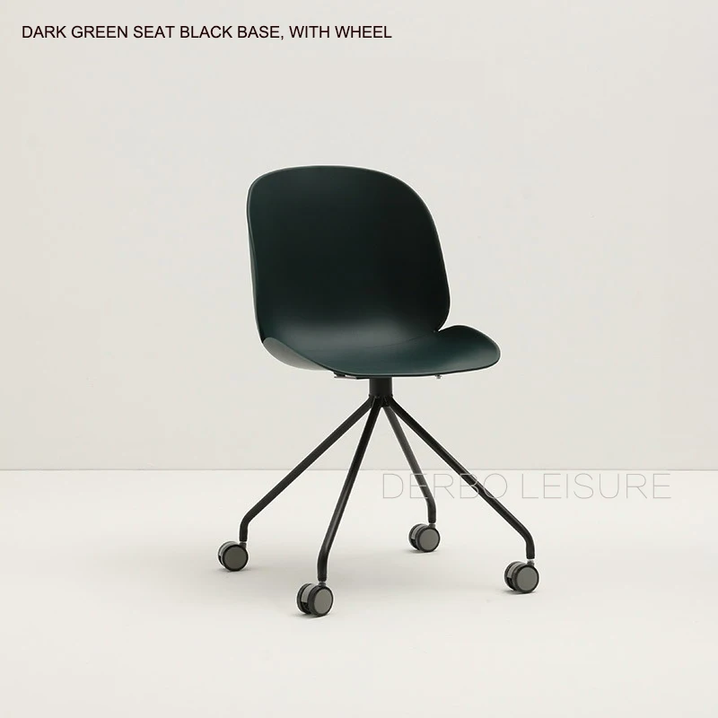 dark green seat black base with wheel