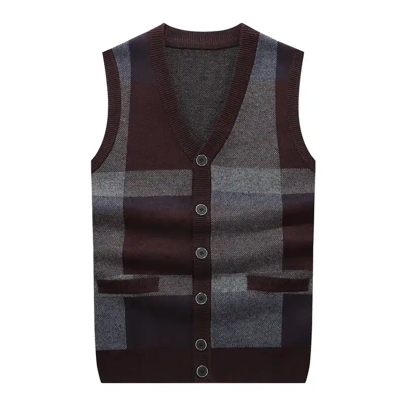 men's button down sweater with pockets