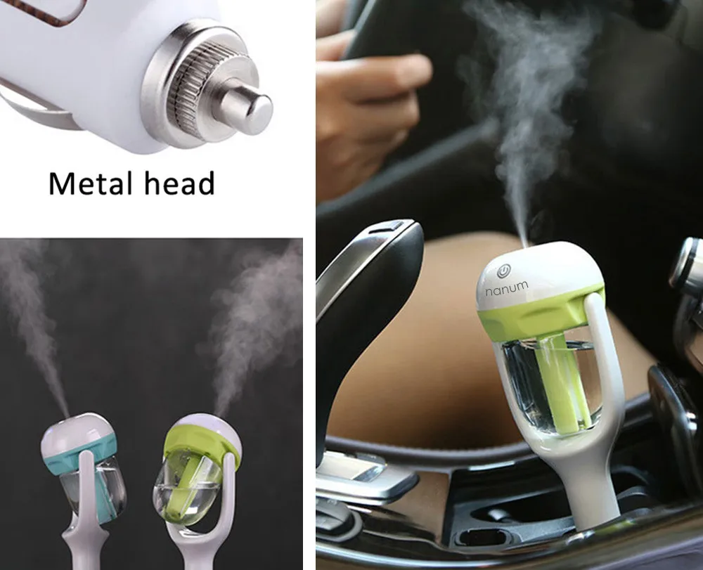 

Upgraded 12V Car Humidifier Air Purifier Aroma Diffuser Essential oil diffuser Aromatherapy Mist Maker Fogger humidificador