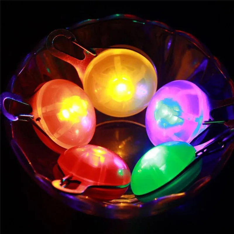 

with Carabiner Cat Dog Collar Leads Light high brightness lamp Colorful Clip-on Safety LED Night Light Collar Keychain Light