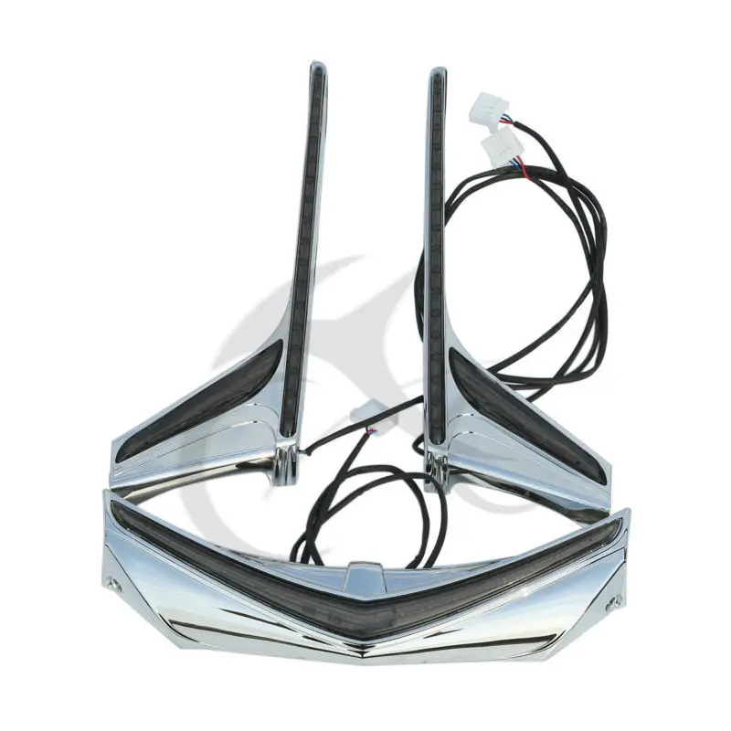  Motorcycle Rear Fender Tip Run Brake LED Light Strips For Honda Goldwing GL1800 F6B Models 2012-201 - 32881298721