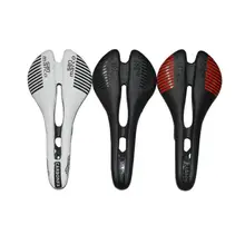 Nuevo modelo 3 colores San Marco aspide cuero Saddle Road Bike fibra de carbono asiento sillas billin bici carril arco cojín 115g