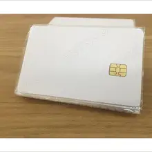 50 шт./лот белая Пустая карточка из ПВХ с sle4442 чип контактная IC карта/Контактная смарт-карта