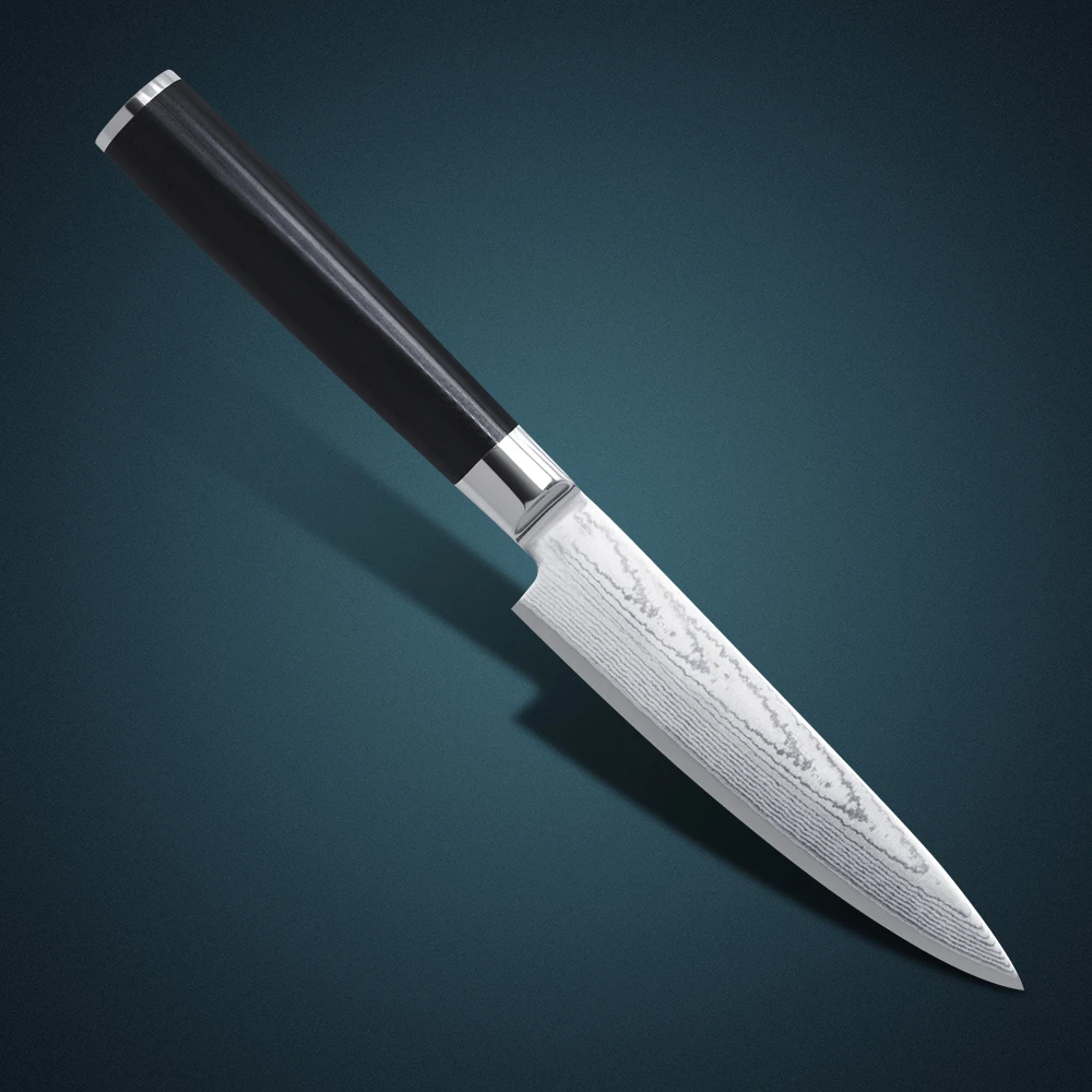 Huiwill 67 слоев японский VG10 Дамасская сталь кухонный функциональный нож универсальный нож Овощной кухонный нож