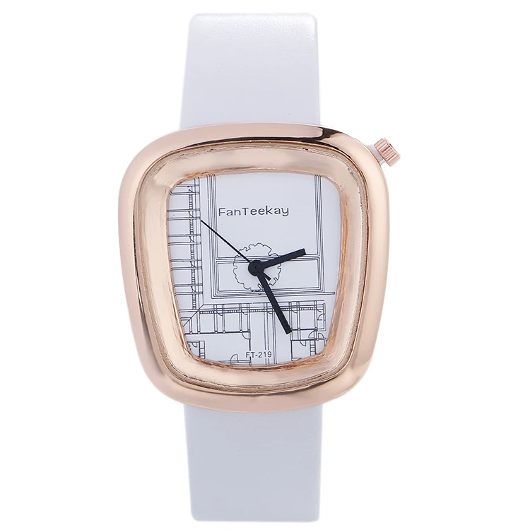 

Square shell New 87 Women Watch Exquisite Quartz Ladies Watches Montre Femme Waterproof Leather Female Clock Reloj Mujer