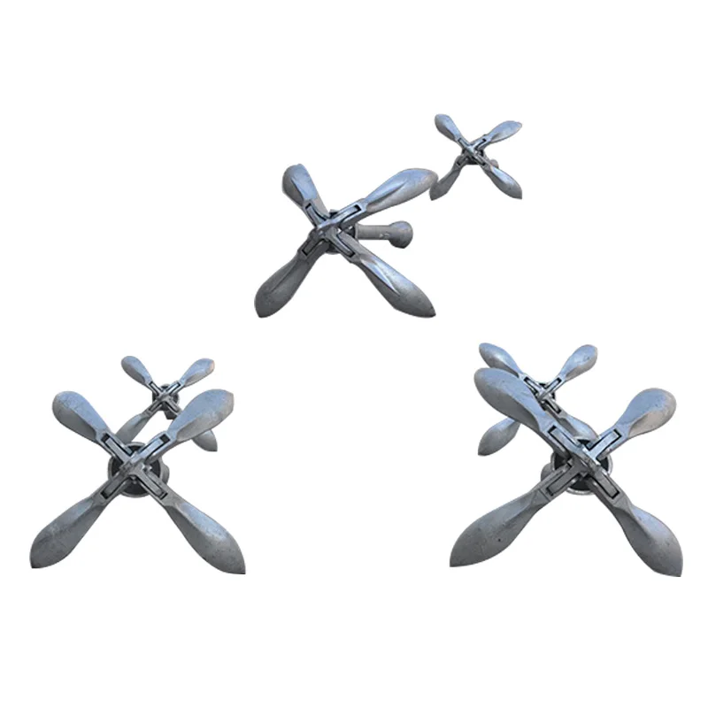 Professional Carbon Steel Folding Anchor For Inflatable Boat Rubber Boats 4KG Antirust Boat Anchor