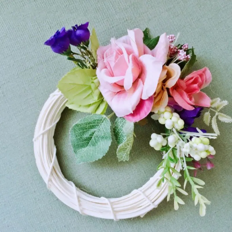 

Garland Flower Material Rattan Wreath For Christmas Wedding Party Diy Wedding Wreath Decoration 10/15/20/25/30Cm