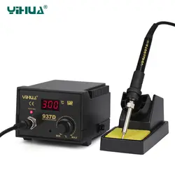 YIHUA 937D паяльная станция 110 В 220 BGA паяльная станция паяльник цифровой светодиодный дисплей регулируемая температура