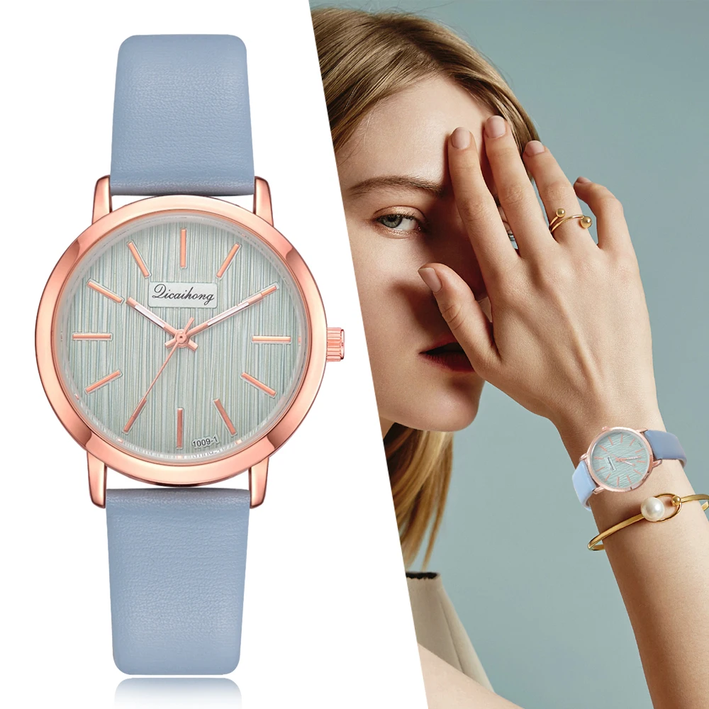 Лидирующий бренд для женщин модные роскошные часы Новый Повседневное простой женская одежда подарок кварцевые наручные часы кожаны