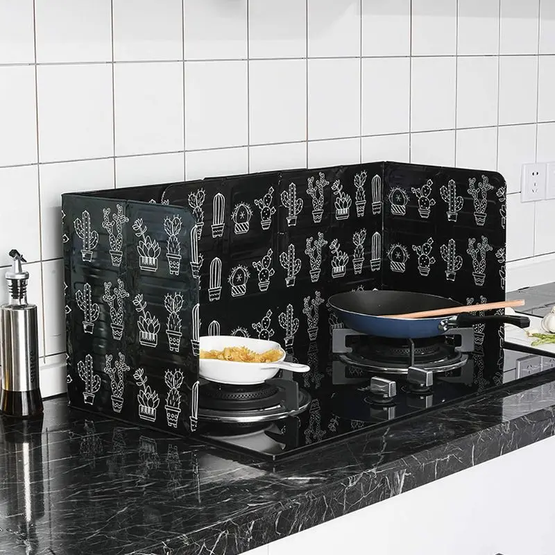 1 шт. алюминиевая фольга масляное масло барьер плита для готовки теплоизоляция анти-брызг масло перегородка кухонная посуда