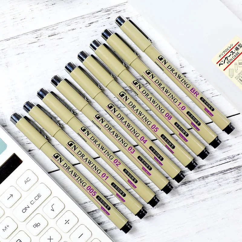 DIY Профессиональный аниме Manga маркеры каллиграфическая кисть для подводки ручка
