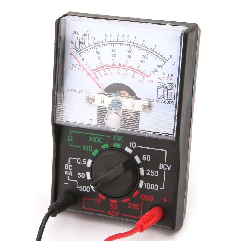 DC/AC 1000 в вольтметр 250 мА амперметр 1 к Измеритель сопротивления аналоговый мультиметр инструмент