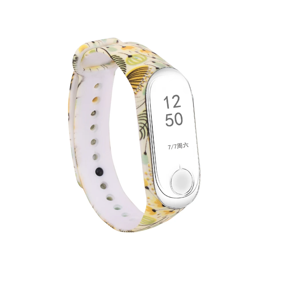 Ремешок спортивный для смарт часов Xiaomi Mi Band 3 браслет с принтом xiaomi mi band