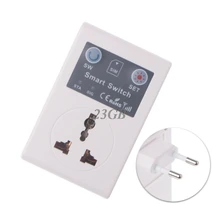ЕС/Великобритания 220 в телефон RC Дистанционное Беспроводное управление смарт-переключатель GSM розетка разъем питания для дома бытовой техники F28
