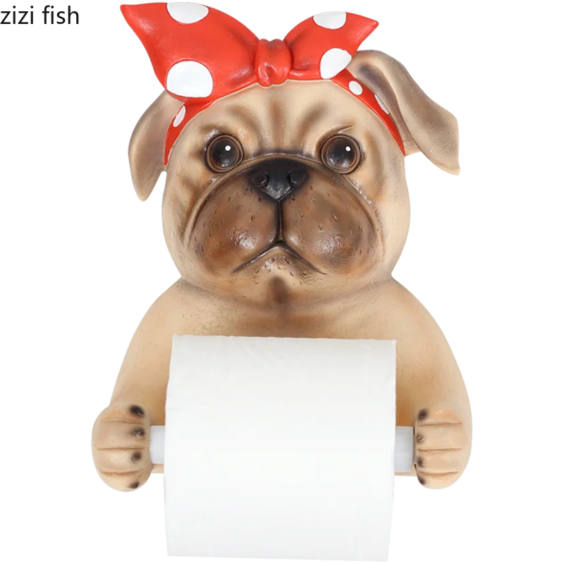 Мультяшный съемный тканевый чехол креативная собака в форме животного смоляная туба для бумажных полотенец сиденье 3D диспенсер для бумажных полотенец