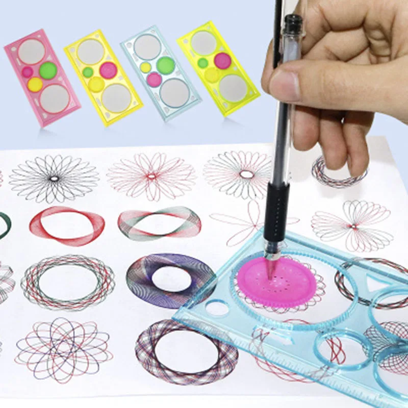 

Exquisite Creative Art Graphic Multifunction Ruler Geometric Drawing Toys Children Learning Art Tools Drawing Tools Student Gift