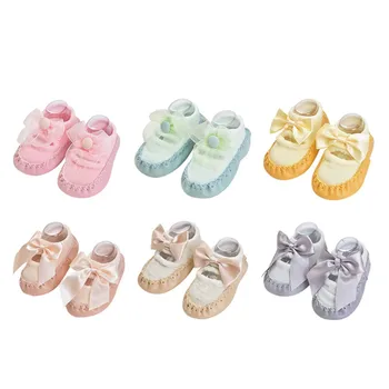 

Spring AutumnBaby Boys Girls Infant Cotton Shoes Socks Cute Warm Anti-Slip Floor Shoes Socks Warmer Indoor Walk Socks New