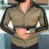 arrival Long Sleeve Mens Shirts Button Up Business Work Smart Formal Plain Dress Top Casual Slim Fit Men Men's Clothing ► Photo 2/6