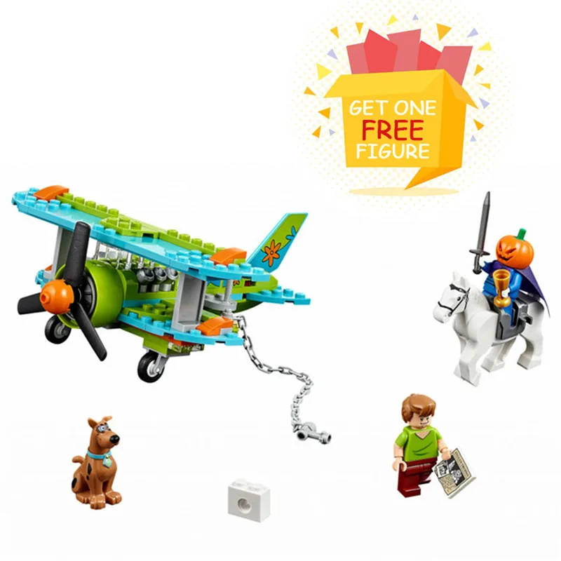 

Bela Pogo Compatible Legoe Scooby Doo Dog Mystery Plane Adventures Headless Horseman Building Blocks Bricks toys for children