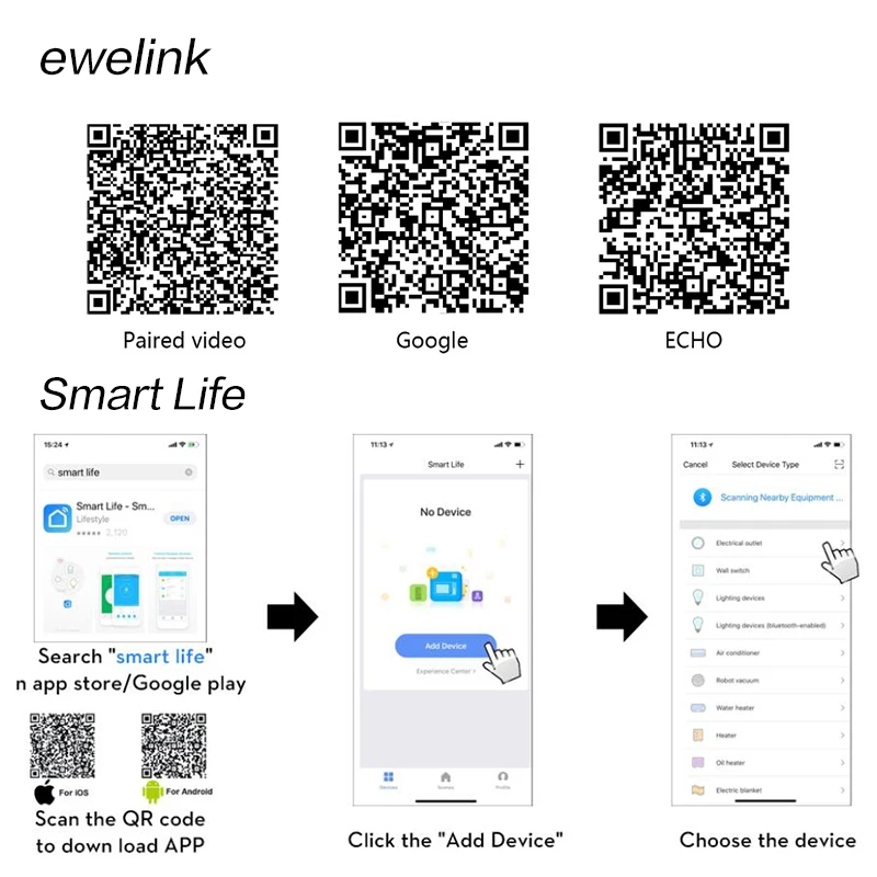  EU Standard 1/2 Gang 1 Way Tuya/Smart Life/ewelink WiFi Wall Light Touch Switch for Google Home Ama - 33014908149