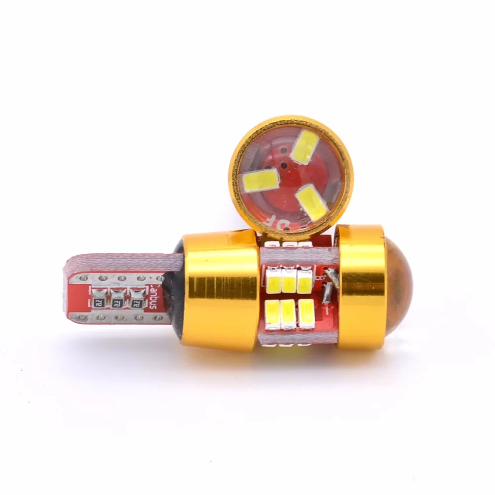 2 шт. T10 194 W5W 168 175 светодиодные лампы 3014 27SMD объектив Led Canbus безошибочный боковой
