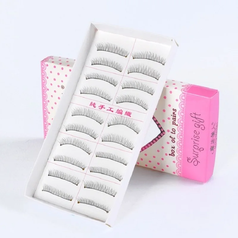 

10 Pairs Natural Eyelashes Makeup Lashes Handmade False Eyelashes Wispy Eye lash Eyelash Extension Fake Eyelashes makeups