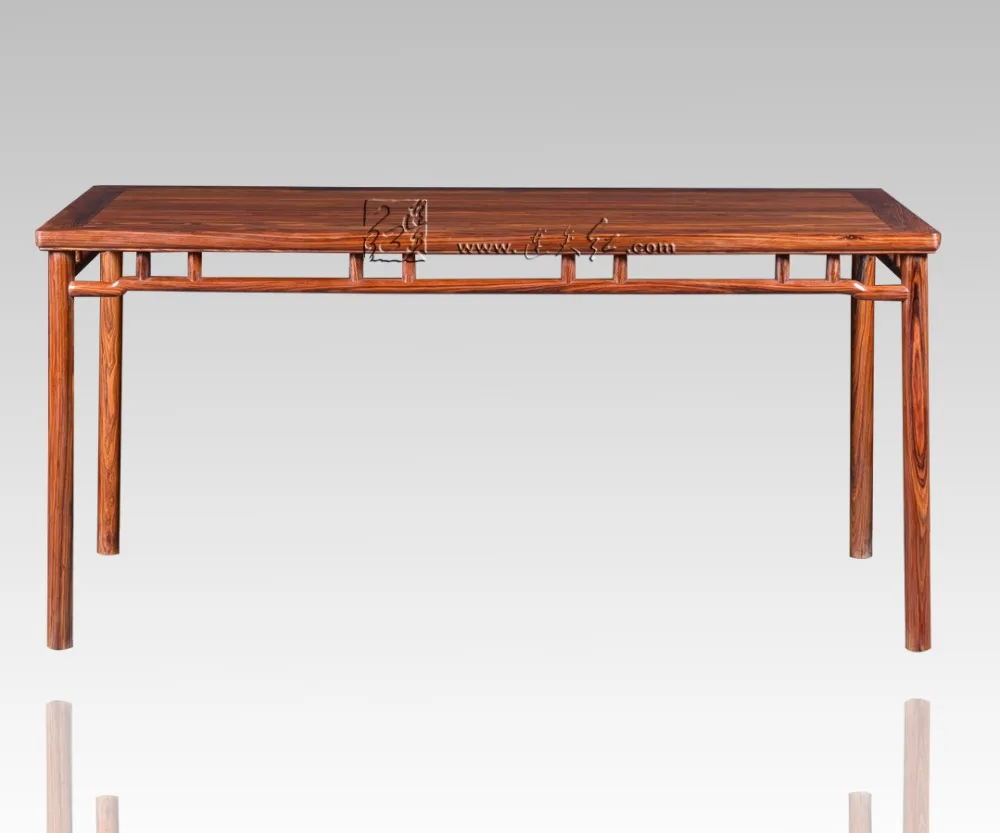 Rectangle Table Chinese Neoclassical Dining Desk Rosewood Home Living Room Furniture Solid Wood Office Conference Board Annatto