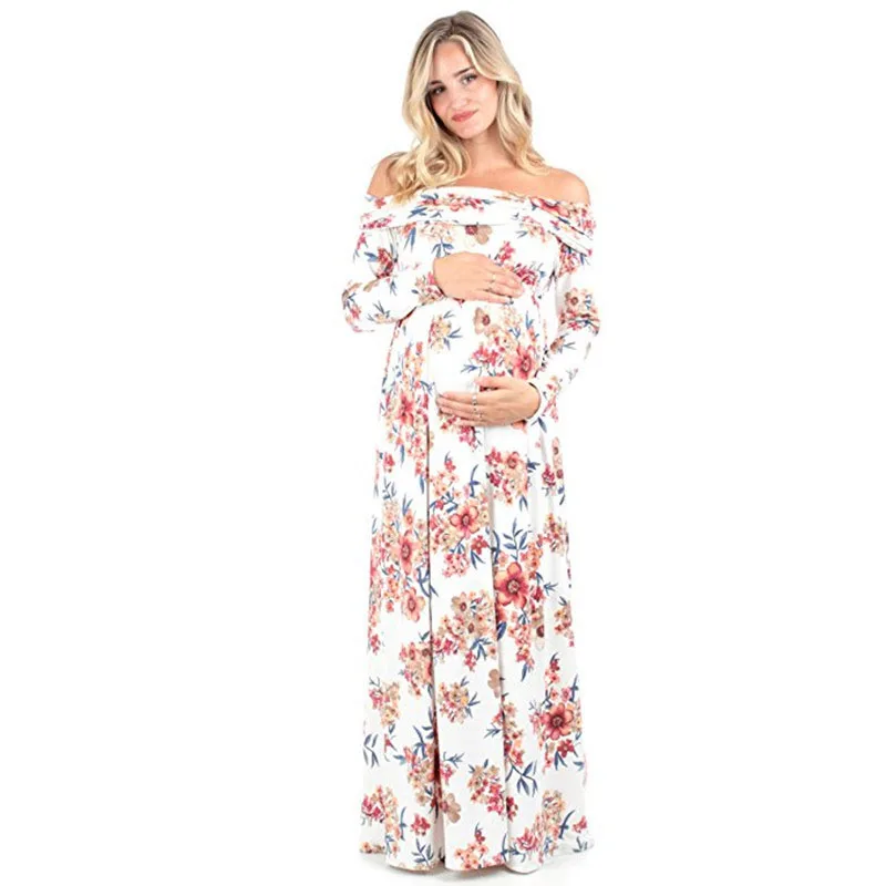 

New Women Maternity Pregnancy Dress Photography Props Elegant Pregnancy Clothes Chiffon Maternity Dresses Photography clothes