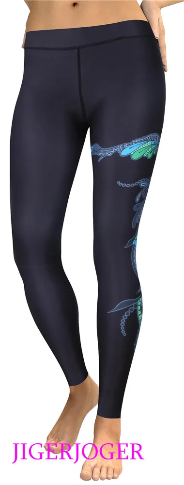 High Waist Teal Blue Green Phoenix (4)