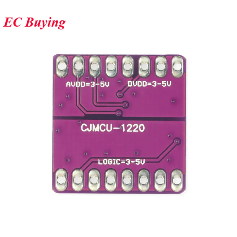 ADS1220 ADC 24 битный модуль преобразователя I2C с низким энергопотреблением аналогово